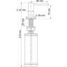 Дозатор жидкого мыла встраиваемый WASSERKRAFT K-1699