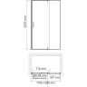 Душевая дверь в нишу WASSERKRAFT NEIME 19P05 120 см