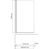 Шторка на ванну WASSERKRAFT BERKEL 48P01-80